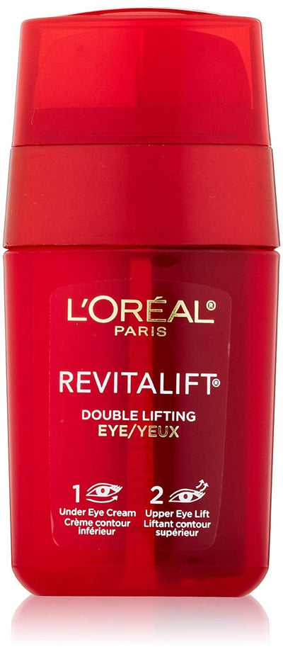 L'Oreal Paris Skincare RevitaLift Double Lifting Eye Cream Treatment with Pro-Retinol A and Pro-Tensium E to Reduce Wrinkles and Diminish Appearance of Dark Circles, 0.5 fl oz - Glumech