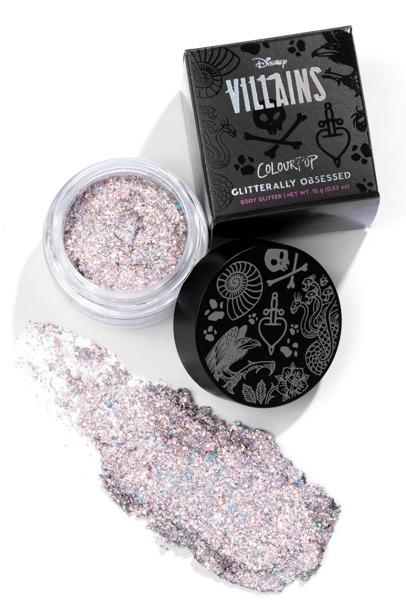 Colourpop Villains Collection - Glitterally Obsessed - Do I  Look Like I Care - Face and Body Glitter - Glumech