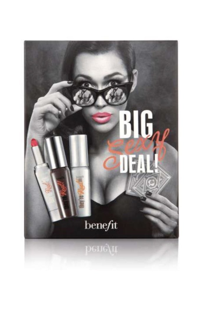 Benefit Cosmetics They're Real "Mascara, Lipstick & tinted Primer" Big Sexy Deal! 3-Pc Trio Set - Glumech